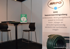 Arpo brought a new greenhouse heating hose to the fair.